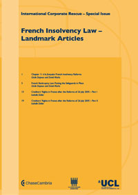 French Insolvency Law - Landmark Articles