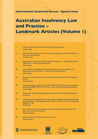 Australian Insolvency Law and Practice - Landmark Articles