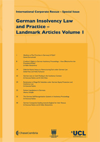 German Insolvency Law and Practice - Landmark Articles (Volume 1)