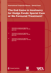 The End Game in Insolvency for Hedge Funds: Special Case or No Favoured Treatment?