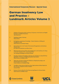 German Insolvency Law and Practice � Landmark Articles (Volume 2)